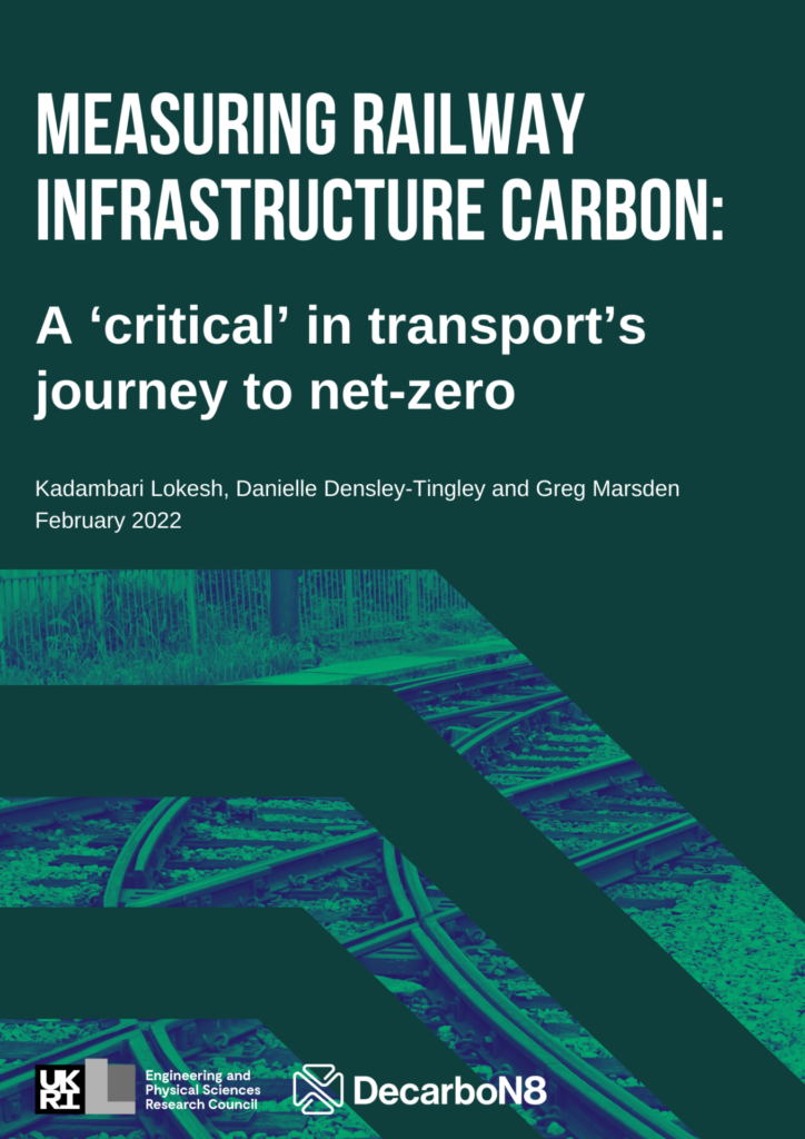 Measuring Rail Infrastructure Carbon - report cover